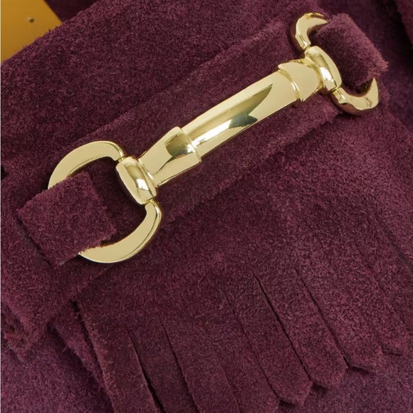 Doc Martens Adrian Snaffle Suede Loafer in Plum, Ladies 12, Men’s 10.5 - Picture 7 of 7